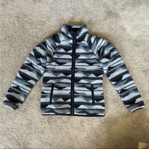 Columbia Fleece Winter Pass Jacket Zip-Up Camo Blue